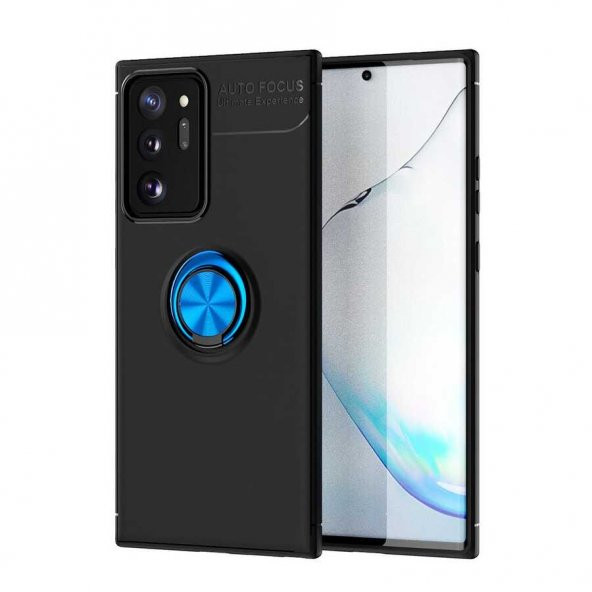 Samsung Galaxy Note 20 Kılıf Yüzüklü Kamera Korumalı Range Silikon Kılıf - 5