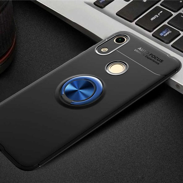 Huawei Honor 8A Kılıf Yüzüklü Kamera Korumalı Range Silikon Kılıf - 5