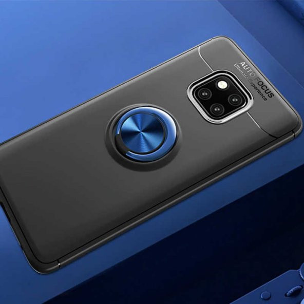 Huawei Mate 20 Pro Kılıf Yüzüklü Kamera Korumalı Range Silikon Kılıf - 5