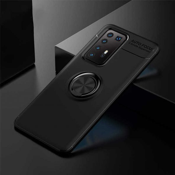Huawei P40 Pro Kılıf Yüzüklü Kamera Korumalı Range Silikon Kılıf
