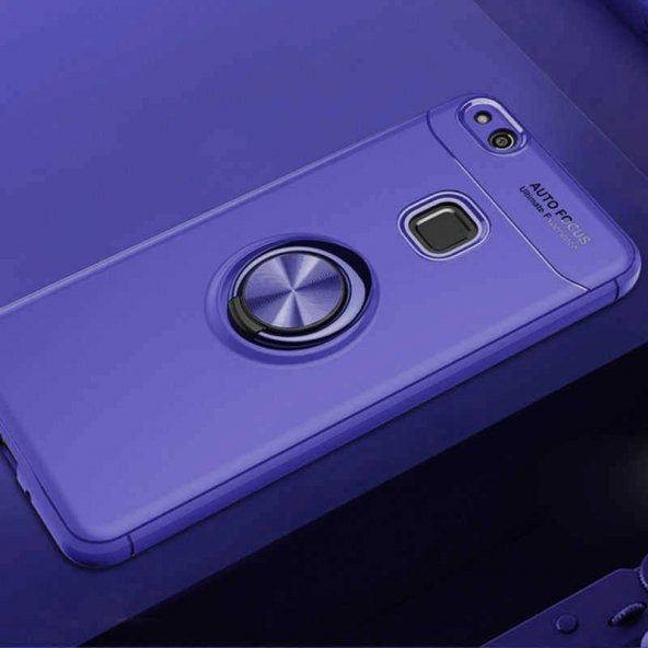 Huawei P10 Lite Kılıf Yüzüklü Kamera Korumalı Range Silikon Kılıf - 3