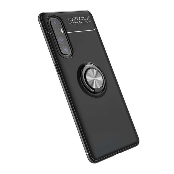 Oppo Reno 3 Pro 5G Kılıf Yüzüklü Kamera Korumalı Range Silikon Kılıf - 1