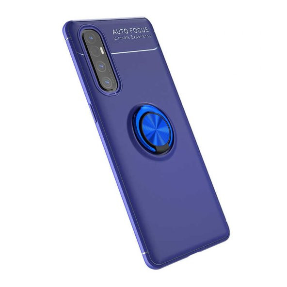 Oppo Reno 3 Pro 5G Kılıf Yüzüklü Kamera Korumalı Range Silikon Kılıf - 3