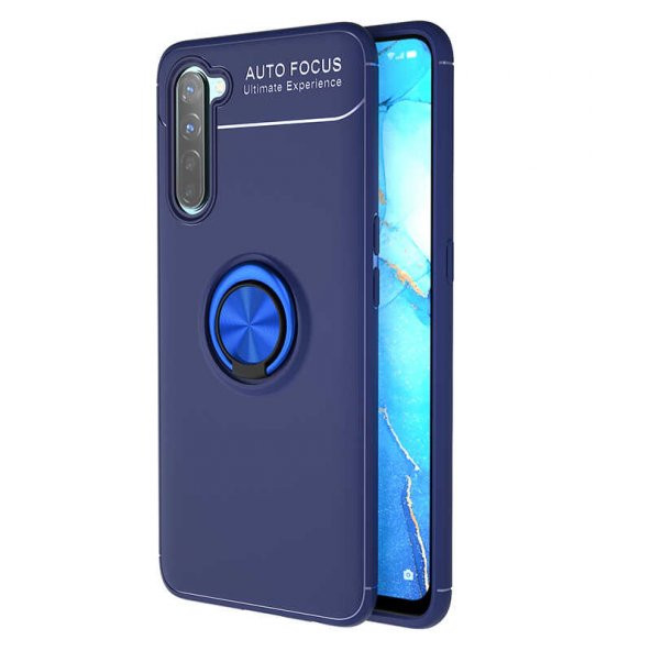 Oppo A91 Kılıf Yüzüklü Kamera Korumalı Range Silikon Kılıf - 3
