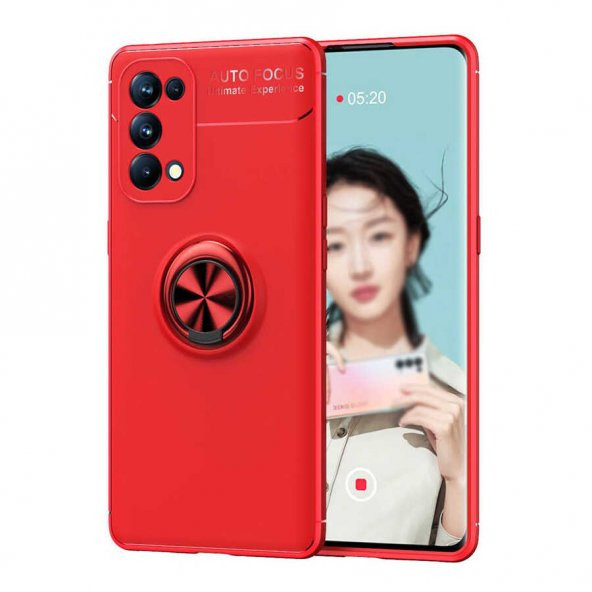 Oppo Reno 5 5G Kılıf Yüzüklü Kamera Korumalı Range Silikon Kılıf - 2