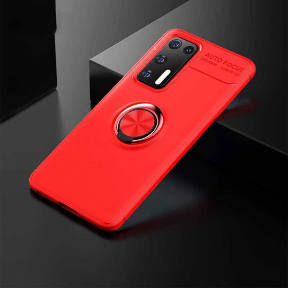 Huawei P40 Kılıf Yüzüklü Kamera Korumalı Range Silikon Kılıf - Resim 2