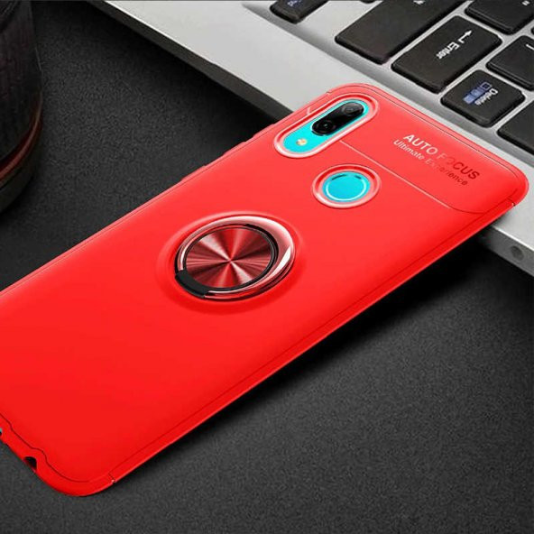 Huawei Y6 2019 Kılıf Yüzüklü Kamera Korumalı Range Silikon Kılıf - 2