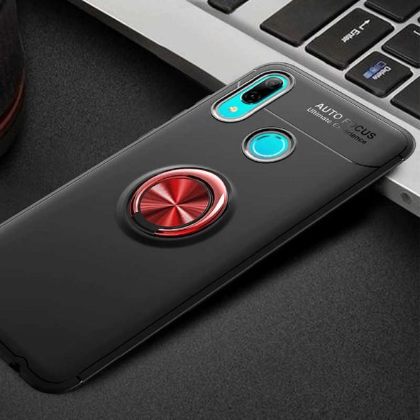 Huawei Y6 2019 Kılıf Yüzüklü Kamera Korumalı Range Silikon Kılıf - 4