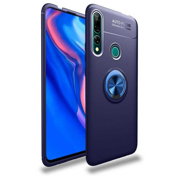 Huawei Y9 Prime 2019 Kılıf Yüzüklü Kamera Korumalı Range Silikon Kılıf - Resim 3