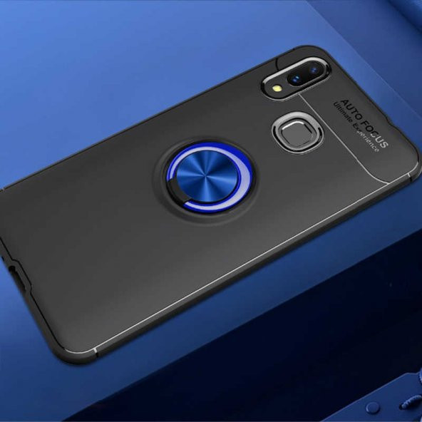 Huawei Y7 Prime 2019 Kılıf Yüzüklü Kamera Korumalı Range Silikon Kılıf - 5
