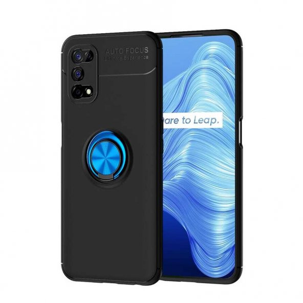 Realme 7 Pro Kılıf Yüzüklü Kamera Korumalı Range Silikon Kılıf - 5