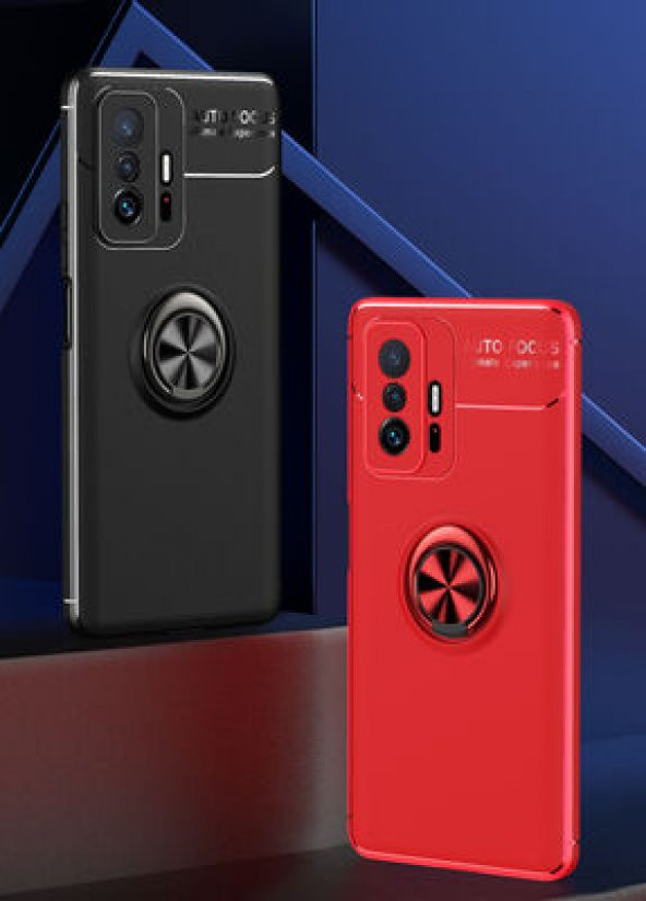 Xiaomi Mi 11T 5G Kılıf Yüzüklü Kamera Korumalı Range Silikon Kılıf