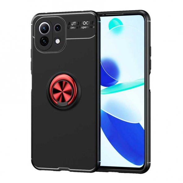 Xiaomi Mi 11 Lite Kılıf Yüzüklü Kamera Korumalı Range Silikon Kılıf - 4