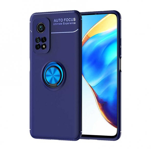 Xiaomi Mi 10T 5G Kılıf Yüzüklü Kamera Korumalı Range Silikon Kılıf - Resim 3