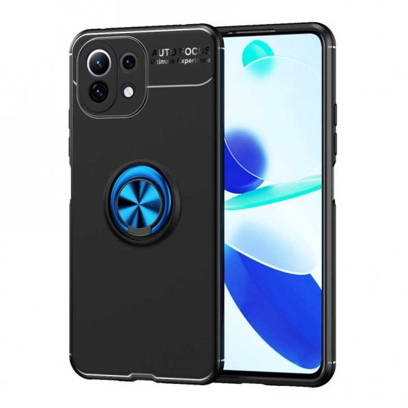 Xiaomi Mi 11 Lite Kılıf Yüzüklü Kamera Korumalı Range Silikon Kılıf - 5