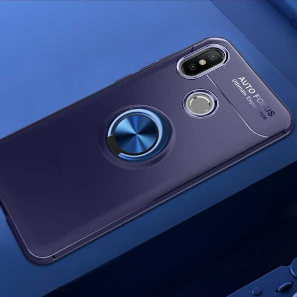 Xiaomi Mi 8 SE Kılıf Yüzüklü Kamera Korumalı Range Silikon Kılıf - Resim 3