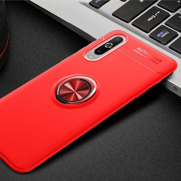 Xiaomi Mi A3 Kılıf Yüzüklü Kamera Korumalı Range Silikon Kılıf - Resim 2