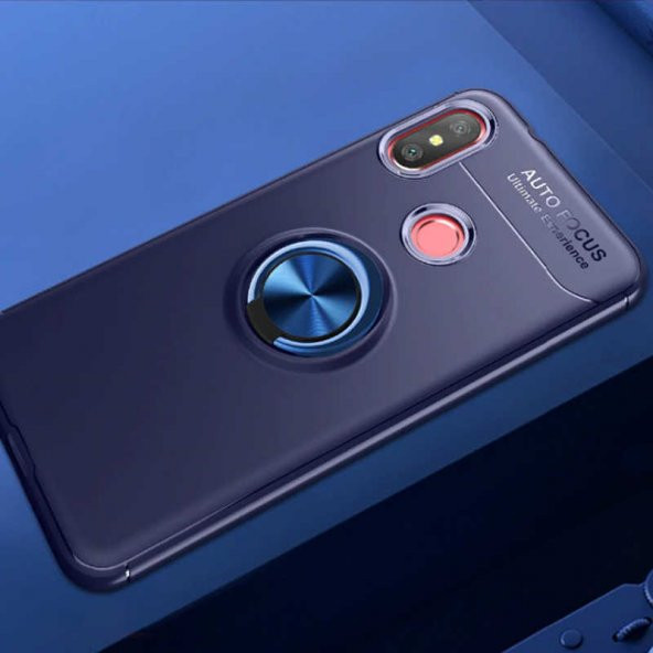 Xiaomi Mi A2 Lite Kılıf Yüzüklü Kamera Korumalı Range Silikon Kılıf - 3