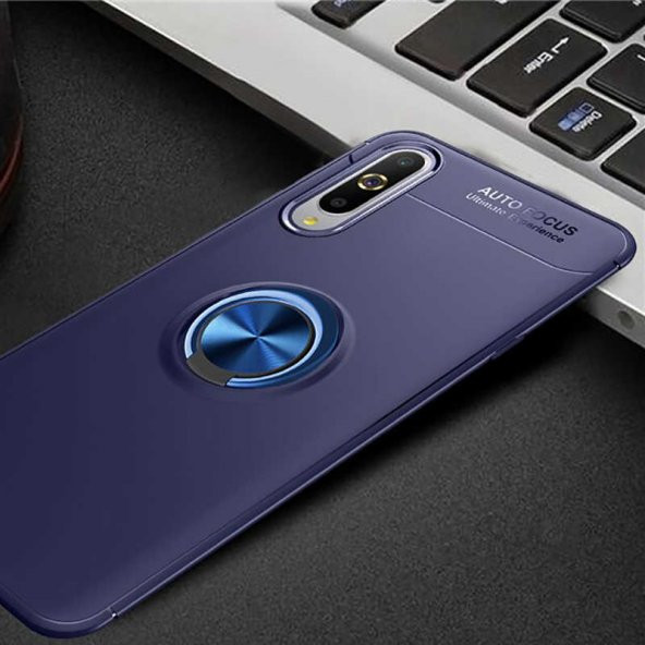 Xiaomi Mi A3 Kılıf Yüzüklü Kamera Korumalı Range Silikon Kılıf - Resim 3