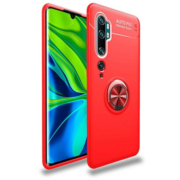 Xiaomi Mi Note 10 Kılıf Yüzüklü Kamera Korumalı Range Silikon Kılıf - 2