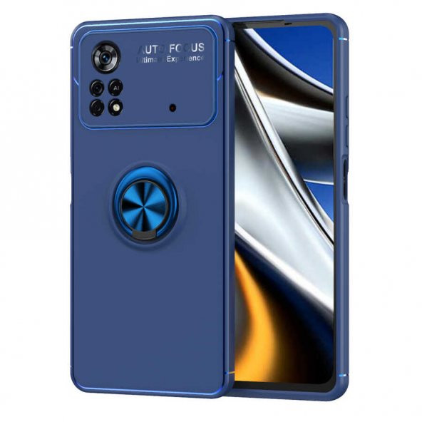 Xiaomi Poco X4 Pro 5G Kılıf Yüzüklü Kamera Korumalı Range Silikon Kılıf - 3