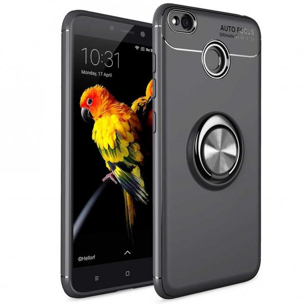 Xiaomi Redmi 4x Kılıf Yüzüklü Kamera Korumalı Range Silikon Kılıf ürün görseli