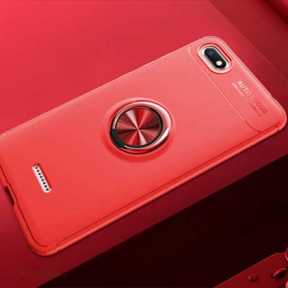 Xiaomi Redmi 6A Kılıf Yüzüklü Kamera Korumalı Range Silikon Kılıf - Resim 2