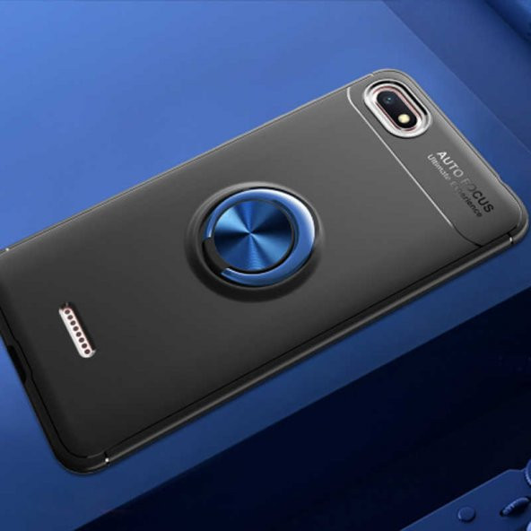 Xiaomi Redmi 6A Kılıf Yüzüklü Kamera Korumalı Range Silikon Kılıf - Resim 3