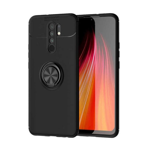 Xiaomi Redmi 9 Kılıf Yüzüklü Kamera Korumalı Range Silikon Kılıf