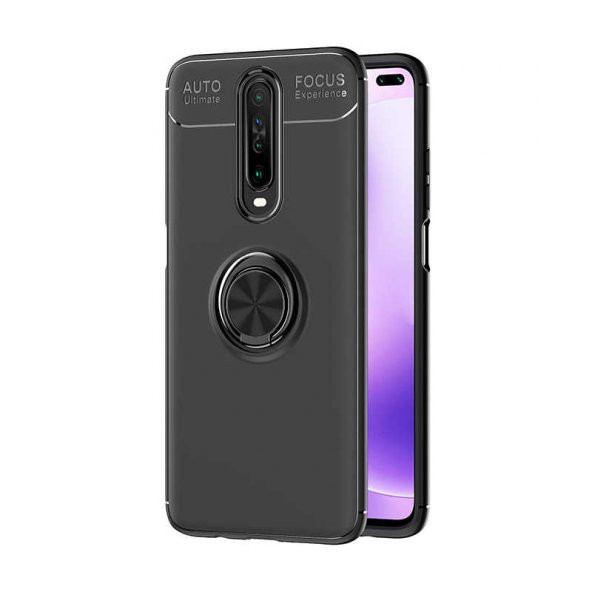Xiaomi Redmi K30 Kılıf Yüzüklü Kamera Korumalı Range Silikon Kılıf - 1