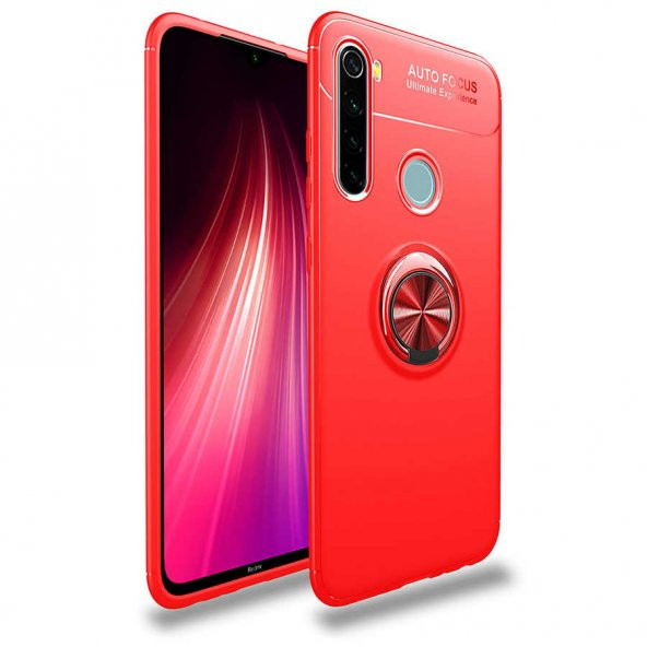 Xiaomi Redmi Note 8 Kılıf Yüzüklü Kamera Korumalı Range Silikon Kılıf - Resim 2