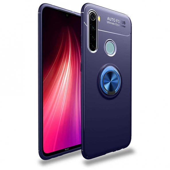 Xiaomi Redmi Note 8 Kılıf Yüzüklü Kamera Korumalı Range Silikon Kılıf - Resim 3