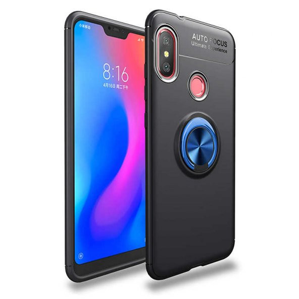 Xiaomi Redmi Note 6 Pro Kılıf Yüzüklü Kamera Korumalı Range Silikon Kılıf - 5