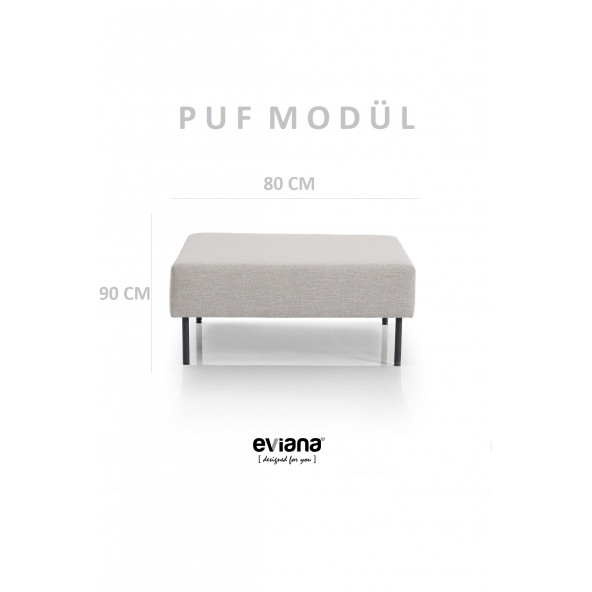 Kagu Serisi Köşe Takımı Puflu Puzzle - 4