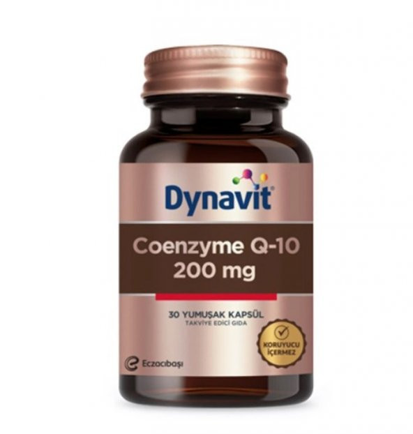 Eczacıbaşı Dynavit Coenzyme Q-10 200 Takviye Edici Gıda 30 Yumuşak Kapsül 8699586193767