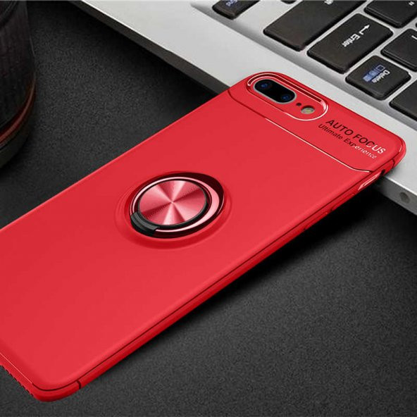 Apple iPhone 8 Plus Kılıf Yüzüklü Kamera Korumalı Range Silikon Kılıf - 2