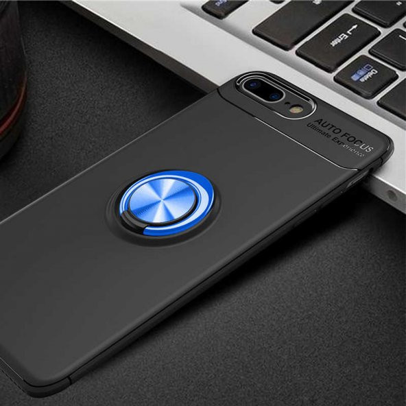Apple iPhone 8 Plus Kılıf Yüzüklü Kamera Korumalı Range Silikon Kılıf - 5