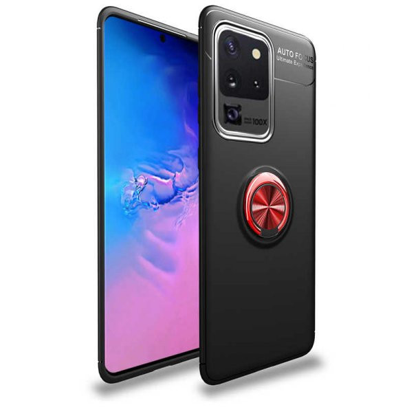 Samsung Galaxy S20 Ultra Kılıf Yüzüklü Kamera Korumalı Range Silikon Kılıf - 4