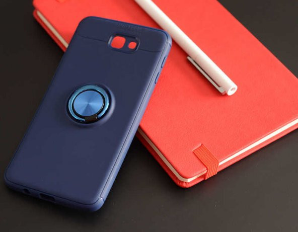 Samsung Galaxy J7 Prime Kılıf Yüzüklü Kamera Korumalı Range Silikon Kılıf - 3