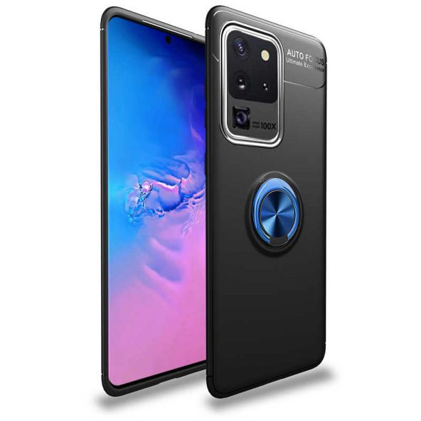 Samsung Galaxy S20 Ultra Kılıf Yüzüklü Kamera Korumalı Range Silikon Kılıf - 5