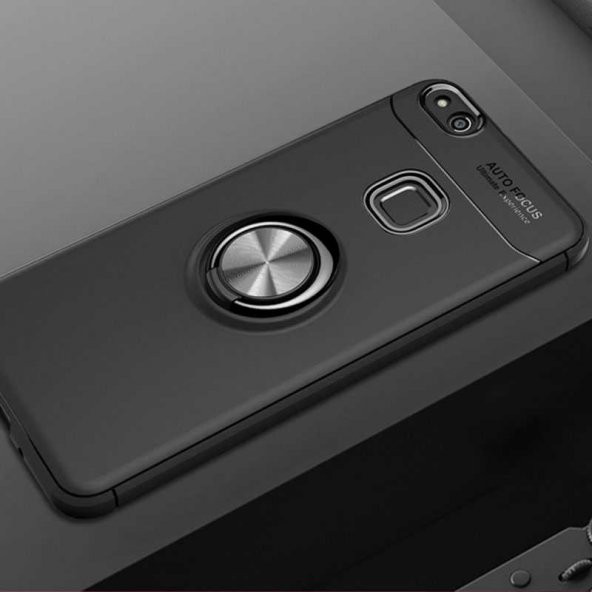 Huawei P10 Lite Kılıf Yüzüklü Kamera Korumalı Range Silikon Kılıf - 1