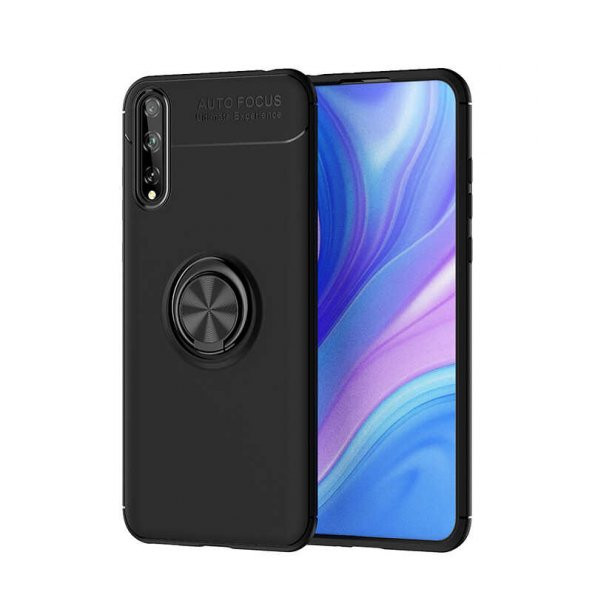 Huawei P Smart S (Y8P) Kılıf Yüzüklü Kamera Korumalı Range Silikon Kılıf