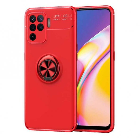 Oppo Reno 5 Lite Kılıf Yüzüklü Kamera Korumalı Range Silikon Kılıf - 2