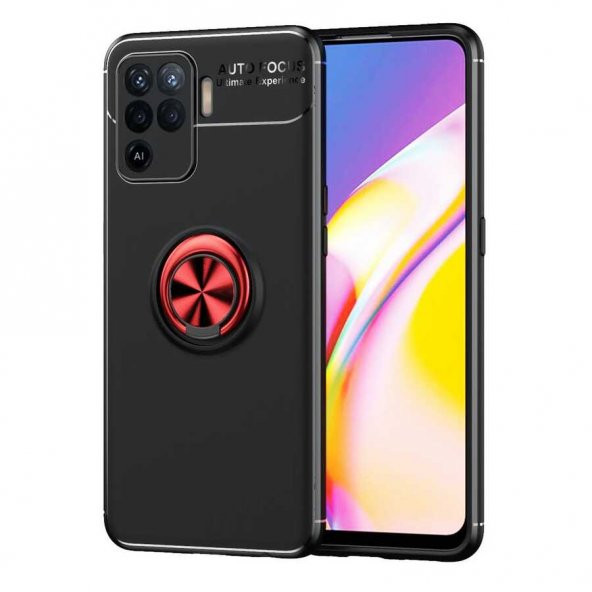 Oppo Reno 5 Lite Kılıf Yüzüklü Kamera Korumalı Range Silikon Kılıf - 4