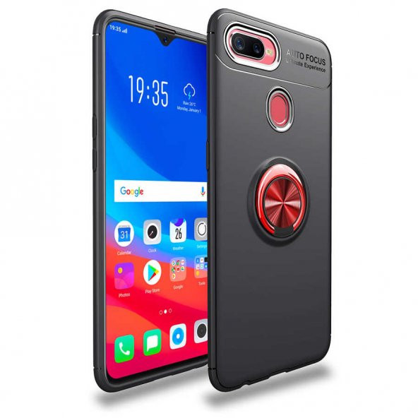 Oppo A12 Kılıf Yüzüklü Kamera Korumalı Range Silikon Kılıf - 4