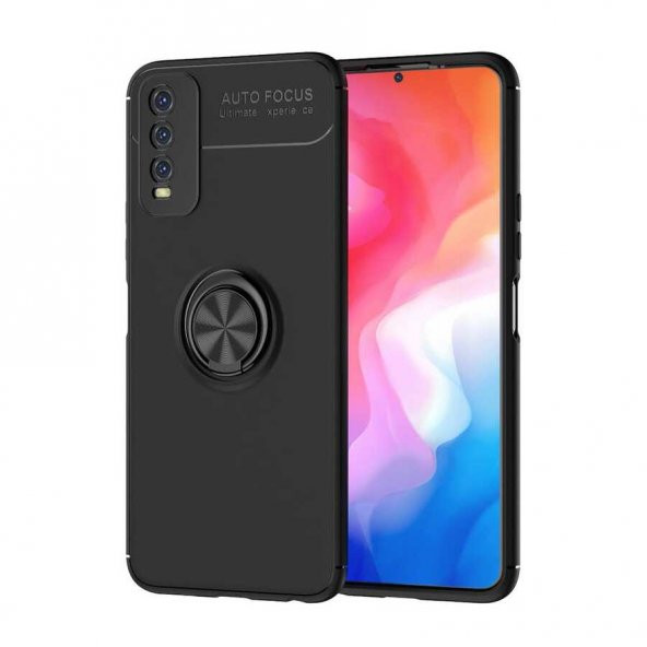 Vivo Y20S Kılıf Yüzüklü Kamera Korumalı Range Silikon Kılıf