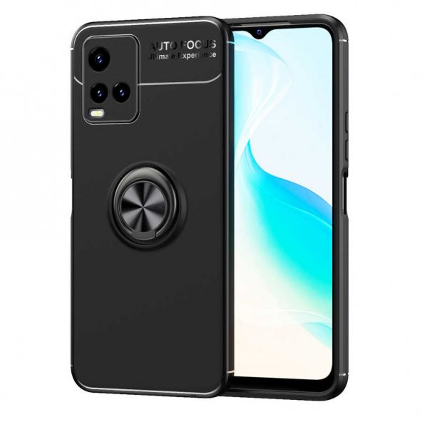 Vivo Y21S Kılıf Yüzüklü Kamera Korumalı Range Silikon Kılıf