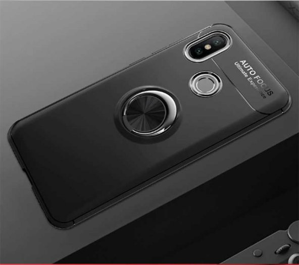 Xiaomi Redmi Note 7 Kılıf Yüzüklü Kamera Korumalı Range Silikon Kılıf - 1