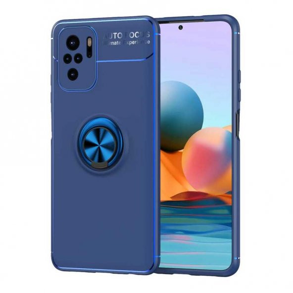 Xiaomi Redmi Note 10S Kılıf Yüzüklü Kamera Korumalı Range Silikon Kılıf - 3