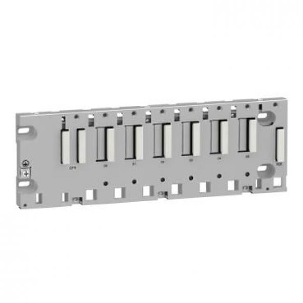 Schneider Electric BMXXBP0600, raf M340 - 6 slot - panel, plaka veya DIN rayı montajı